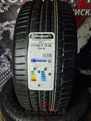 Літні шини 245/50 R18 104H XL Continental PremiumContact 6 MO-V