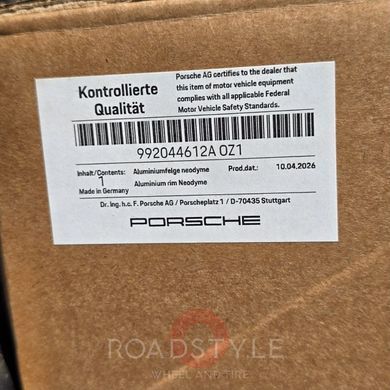 20"/21" оригінальні різноширокі та різнорозмірні диски Porsche & Manthey Racing 911 992 Carrera/S/4/4S Targa 4/4S (992044612 A/992044613 A)