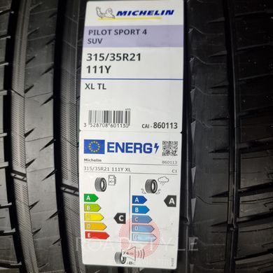 Літні шини 285/40 R21 109Y XL...315/35 R21 111Y XL Michelin Pilot Sport 4 SUV