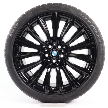 20" зимние разноширокие колеса BMW 6 G32 7 G11 G12 628M Style V-Spoke (6863110/6863111)