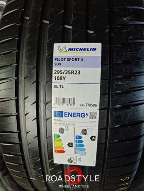 ЛІтні шини 295/35 R23 108Y XL Michelin Pilot Sport 4 SUV