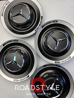 A set of original Mercedes А0004005700 center caps