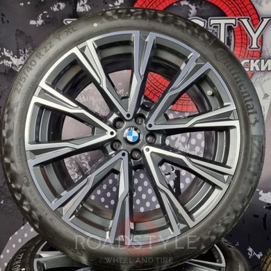 22" оригінальні різноширокі літні колеса BMW X5 G05 X6 G06 X7 G07 758M Style Individual Y-Spoke (8074222/8090109)