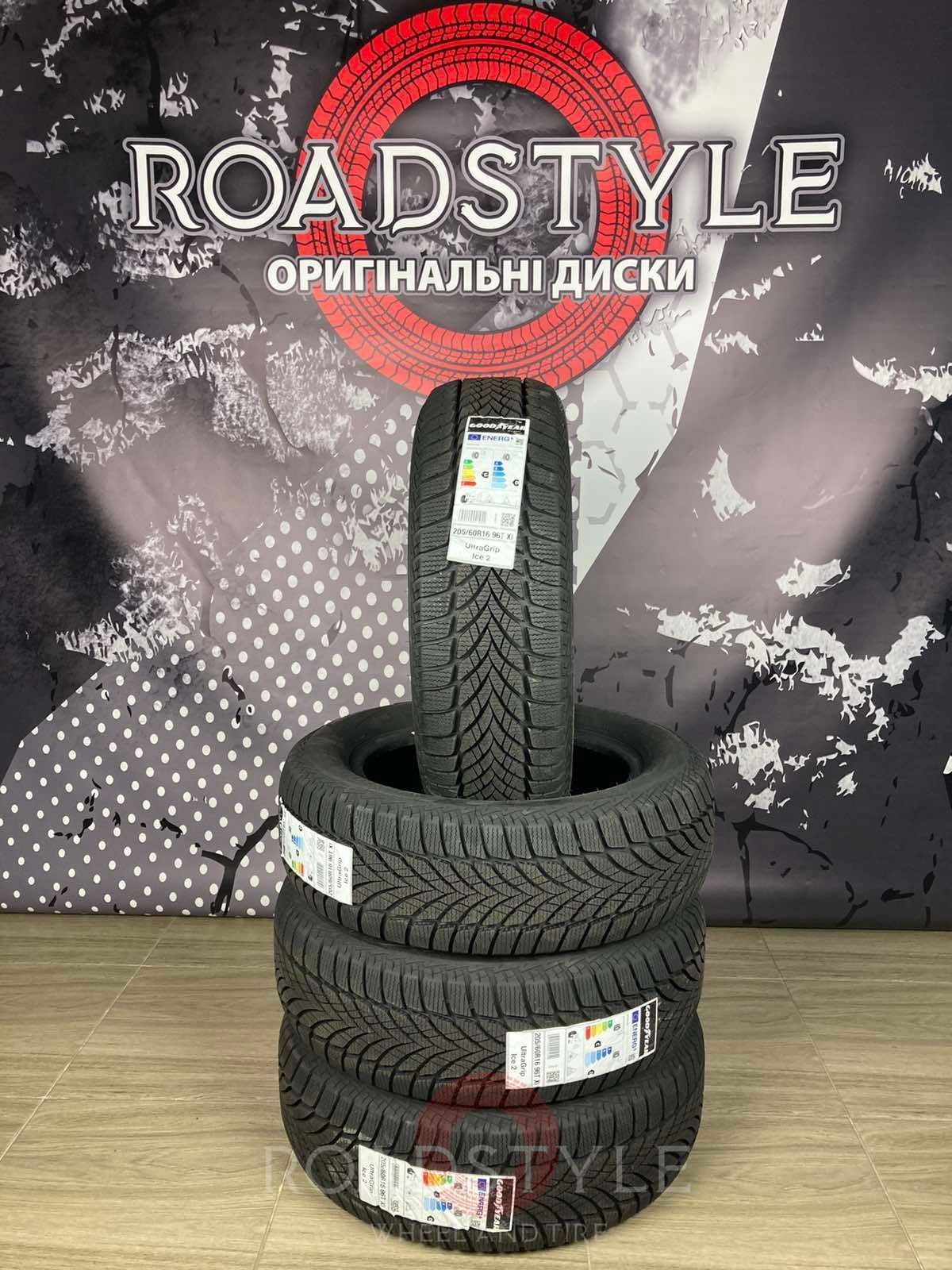 Зимові шини 205/60 R16 96T XL Goodyear UltraGrip Ice 2 | Roadstyle